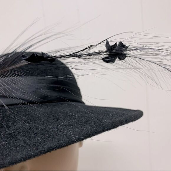 VTG Thomas Miller for Sylvia of St Louis Felt Hat Sz Large 23” Gorgeous - Picture 3 of 14